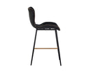 Sunpan Lyla Counter Stool in Antique Black / Brown / Grey