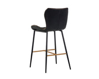 Sunpan Lyla Counter Stool in Antique Black / Brown / Grey