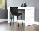 Sunpan Lyla Counter Stool in Antique Black / Brown / Grey