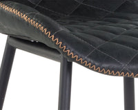 Sunpan Lyla Counter Stool in Antique Black / Brown / Grey