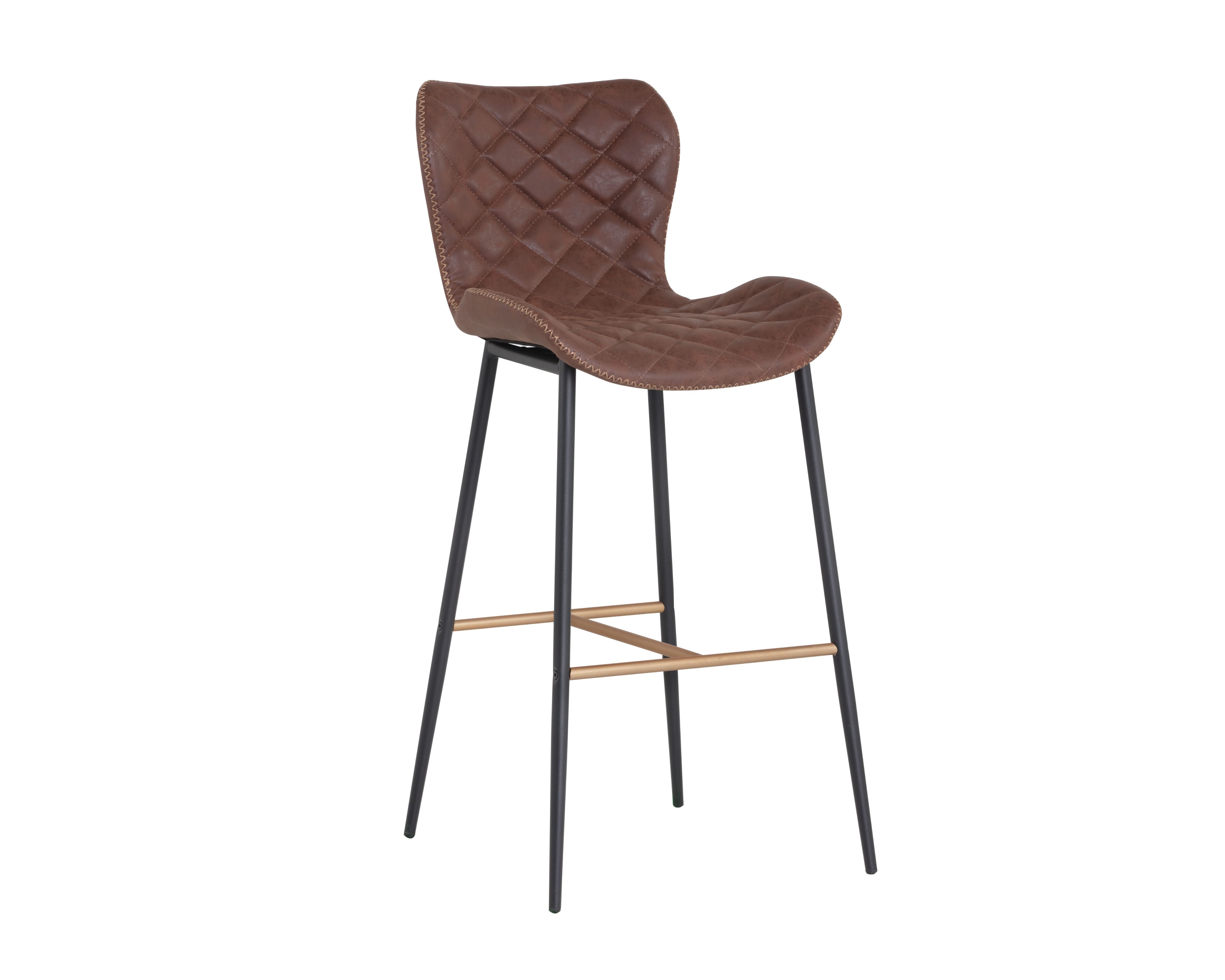 Sunpan Lyla Barstool - Antique Black / Brown