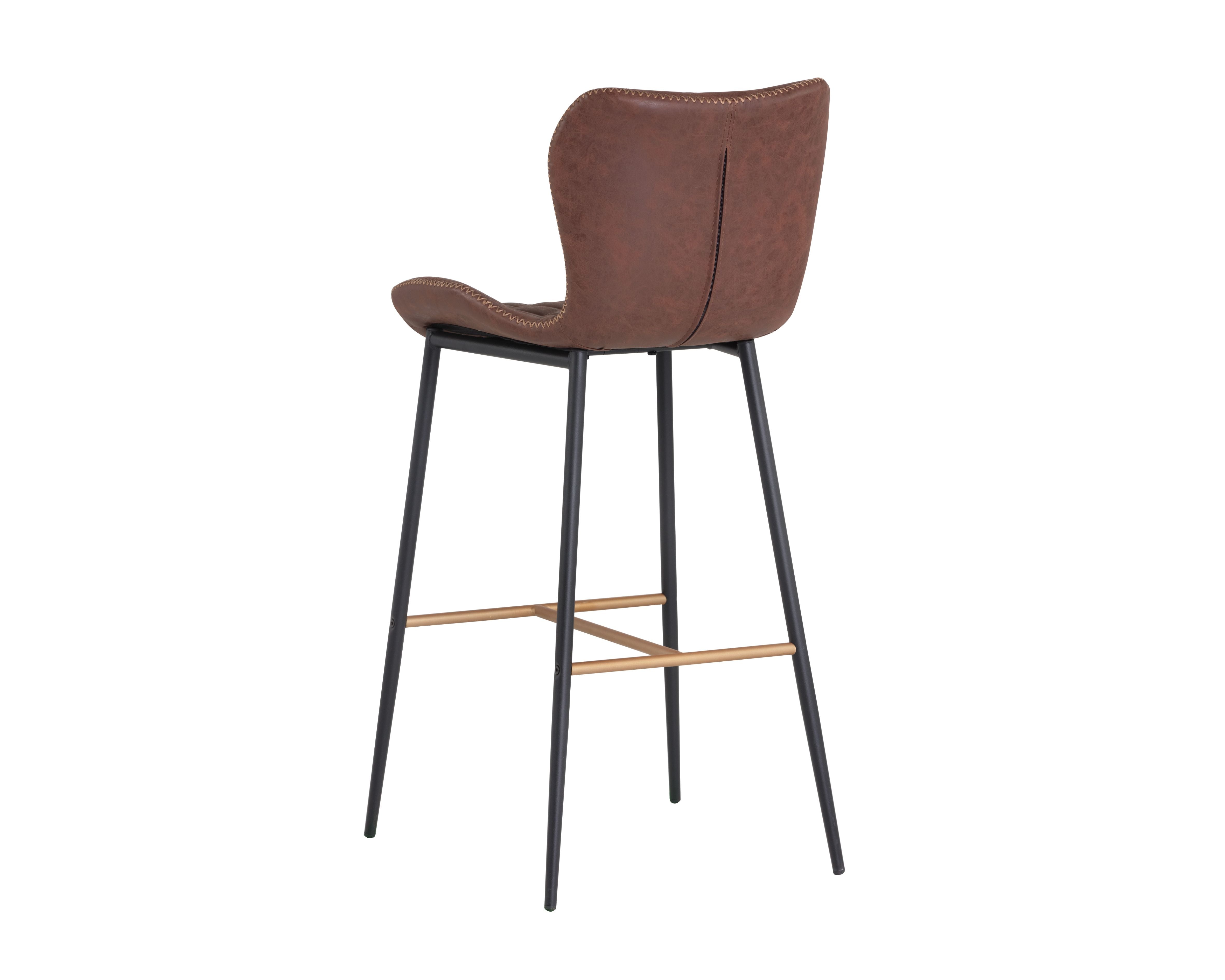 Sunpan Lyla Barstool - Antique Black / Brown