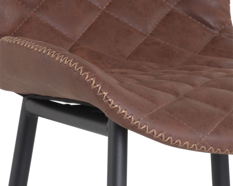 Sunpan Lyla Barstool - Antique Black / Brown