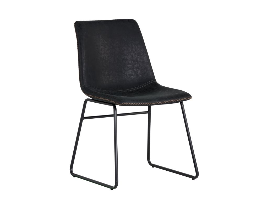 SUNPAN Cal Dining Chair - Antique Black, Brown, Grey - Set of Two