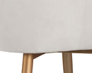Sunpan Jayna Dining Armchair - Black And Polo Club Stone/Champagne Gold And Antonio Linen