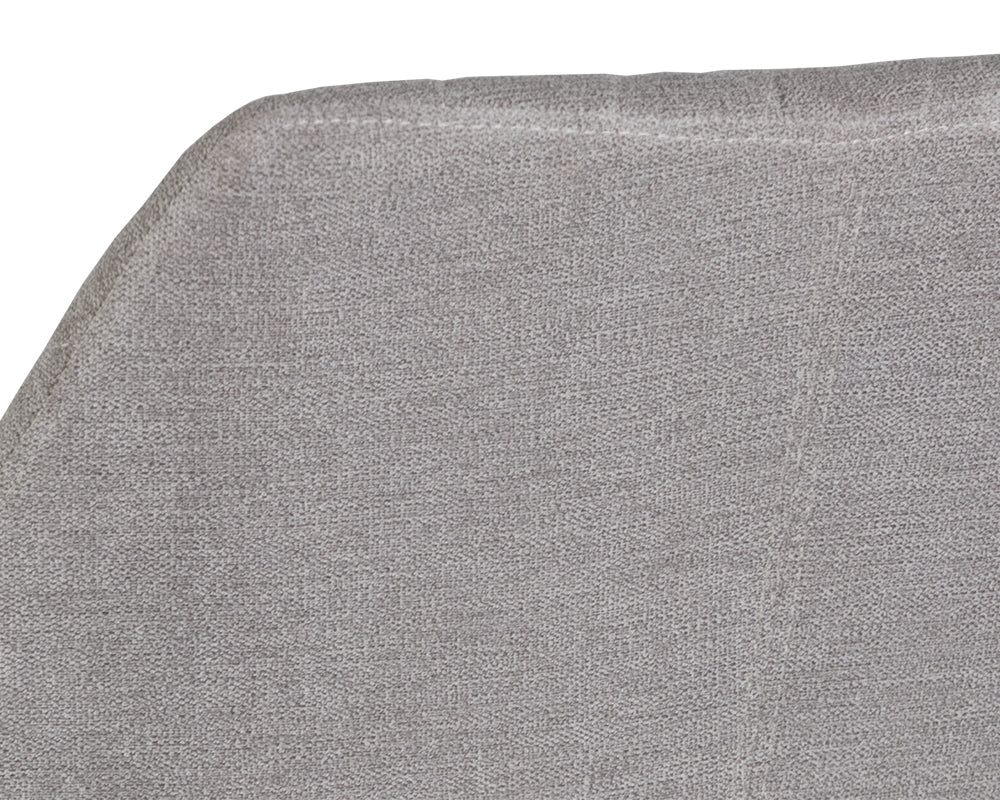 Sunpan Jayna Dining Armchair - Black And Polo Club Stone/Champagne Gold And Antonio Linen