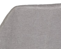 Sunpan Jayna Dining Armchair - Black And Polo Club Stone/Champagne Gold And Antonio Linen