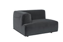 Sunpan Darren Modular - Left/Right Armchair In Smokescreen