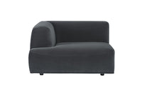 Sunpan Darren Modular - Left/Right Armchair In Smokescreen