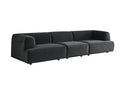 Sunpan Darren Modular - Left/Right Armchair In Smokescreen