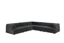 Sunpan Darren Modular - Left/Right Armchair In Smokescreen