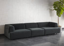 Sunpan Darren Modular - Left/Right Armchair In Smokescreen