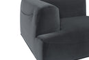 Sunpan Darren Modular - Left/Right Armchair In Smokescreen
