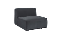 Sunpan Darren Modular - Armless Chair in Moto Stucco / Smokescreen