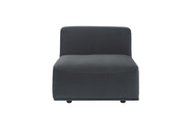 Sunpan Darren Modular - Armless Chair in Moto Stucco / Smokescreen