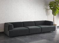 Sunpan Darren Modular - Armless Chair in Moto Stucco / Smokescreen