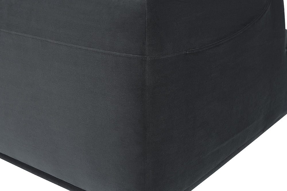 Sunpan Darren Modular - Armless Chair in Moto Stucco / Smokescreen
