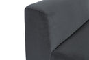 Sunpan Darren Modular - Armless Chair in Moto Stucco / Smokescreen