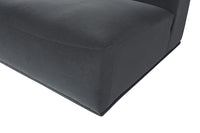 Sunpan Darren Modular - Armless Chair in Moto Stucco / Smokescreen