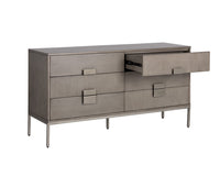 Sunpan Jade Dresser - Antique Brass In Dark Mango/Ash Grey
