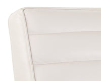 Sunpan Lyric Lounge Chair in Vintage Peacock / Vanilla Leather / Caramel Leather