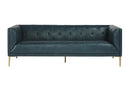 Sunpan Westin Sofa - Vintage Black Night/Caramel/Peacock/Steel Gray/Vanilla Leather