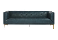 Sunpan Westin Sofa - Vintage Black Night/Caramel/Peacock/Steel Gray/Vanilla Leather