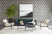 Sunpan Westin Sofa - Vintage Black Night/Caramel/Peacock/Steel Gray/Vanilla Leather
