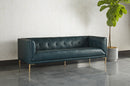Sunpan Westin Sofa - Vintage Black Night/Caramel/Peacock/Steel Gray/Vanilla Leather
