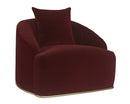 Sunpan Astrid Armchair - Merlot / Polo Club Stone