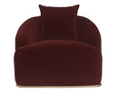 Sunpan Astrid Armchair - Merlot / Polo Club Stone