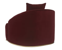 Sunpan Astrid Armchair - Merlot / Polo Club Stone