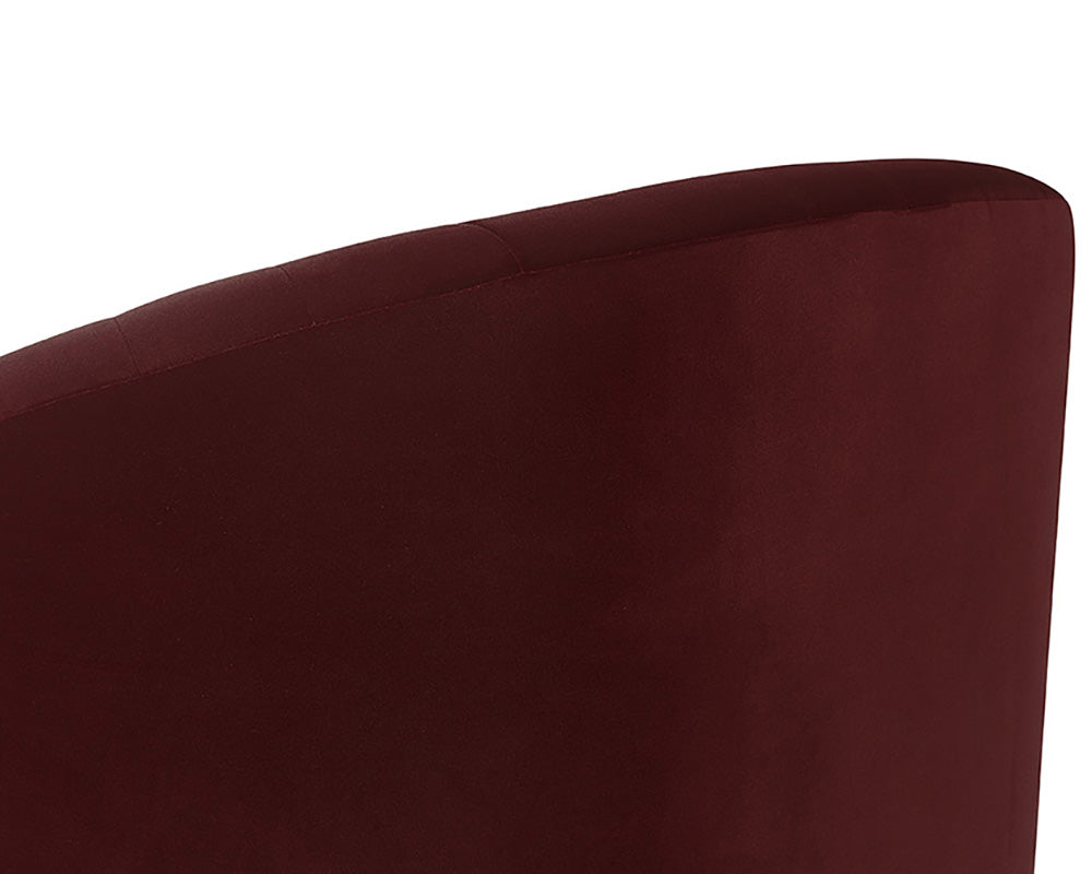 Sunpan Astrid Armchair - Merlot / Polo Club Stone