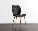 Sunpan Lyla Dining Chair - Champagne Gold - Antique Black - Set of Two