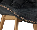 Sunpan Lyla Dining Chair - Champagne Gold - Antique Black - Set of Two