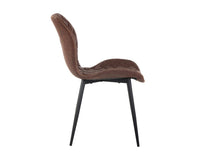 Sunpan Lyla Dining Chair - Black - Antique Brown / Grey / Champagne Gold-Antique Black