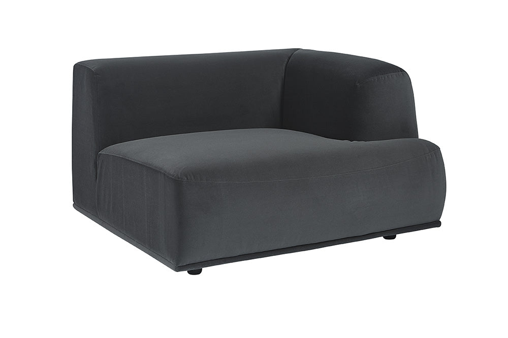 Sunpan Darren Modular - Left/Right Armchair In Smokescreen