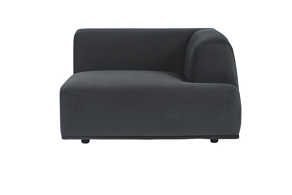 Sunpan Darren Modular - Left/Right Armchair In Smokescreen