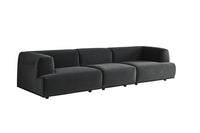 Sunpan Darren Modular - Left/Right Armchair In Smokescreen