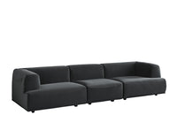 Sunpan Darren Modular - Left/Right Armchair In Smokescreen