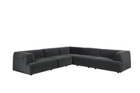 Sunpan Darren Modular - Left/Right Armchair In Smokescreen