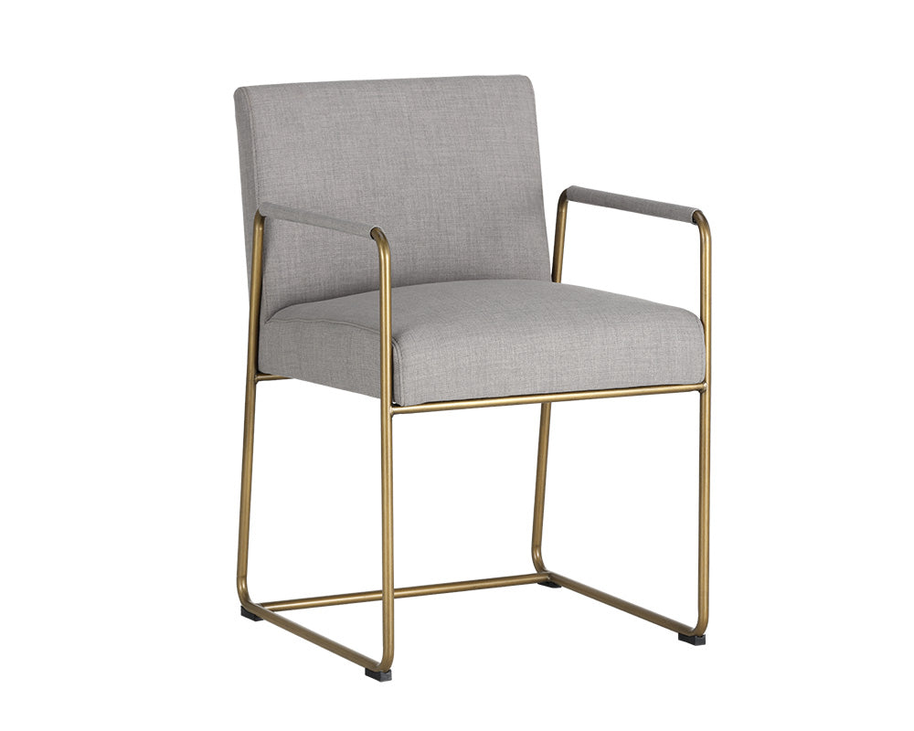 Sunpan Balford Dining Armchair - Arena Cement / Arena Navy