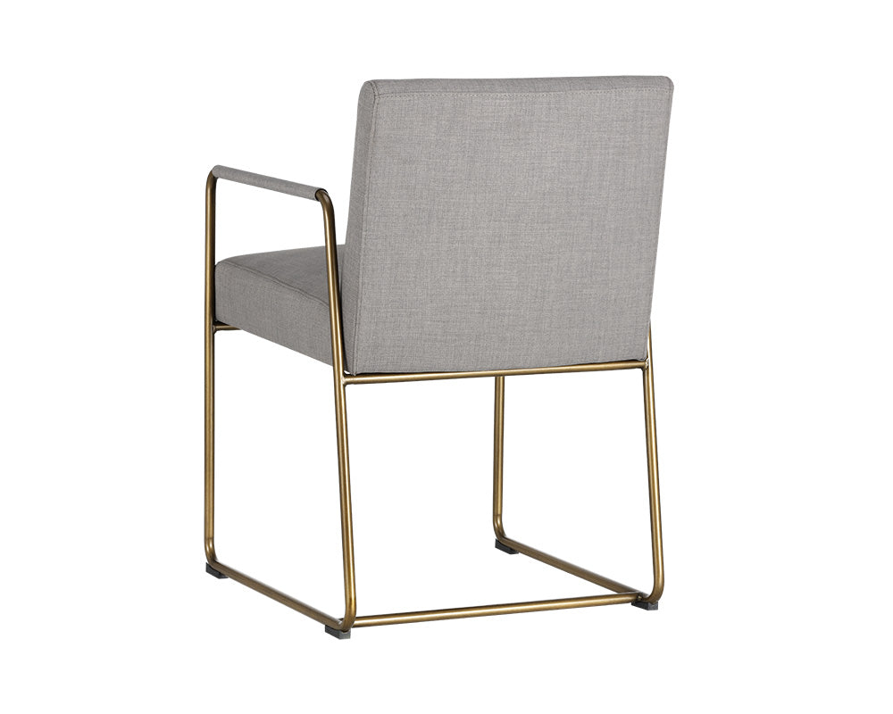 Sunpan Balford Dining Armchair - Arena Cement / Arena Navy
