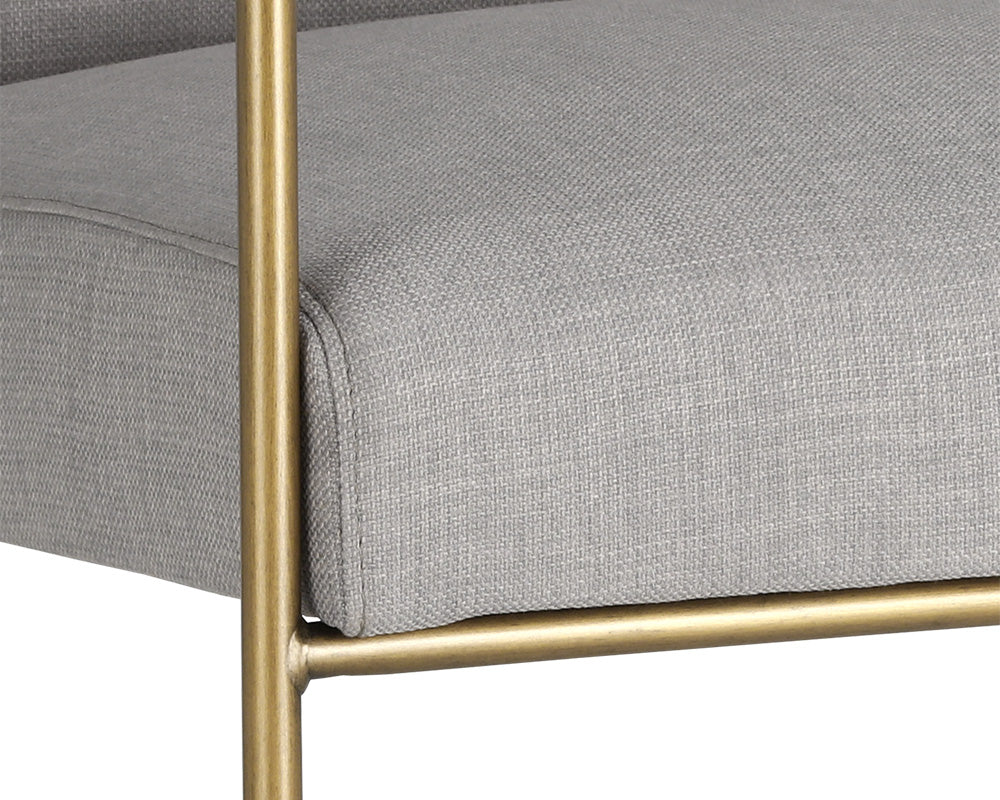 Sunpan Balford Dining Armchair - Arena Cement / Arena Navy