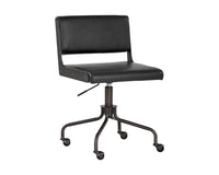 Sunpan Davis Office Chair - Black and Onyx