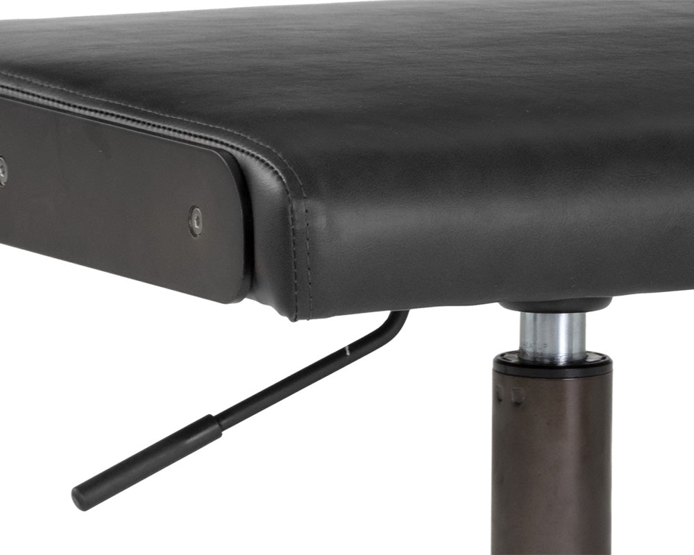 Sunpan Davis Office Chair - Black and Onyx