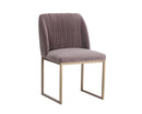 Sunpan Nevin Dining Chair - Blush Purple/Merlot/Polo Club Muslin/Shadow Grey - Set of Two
