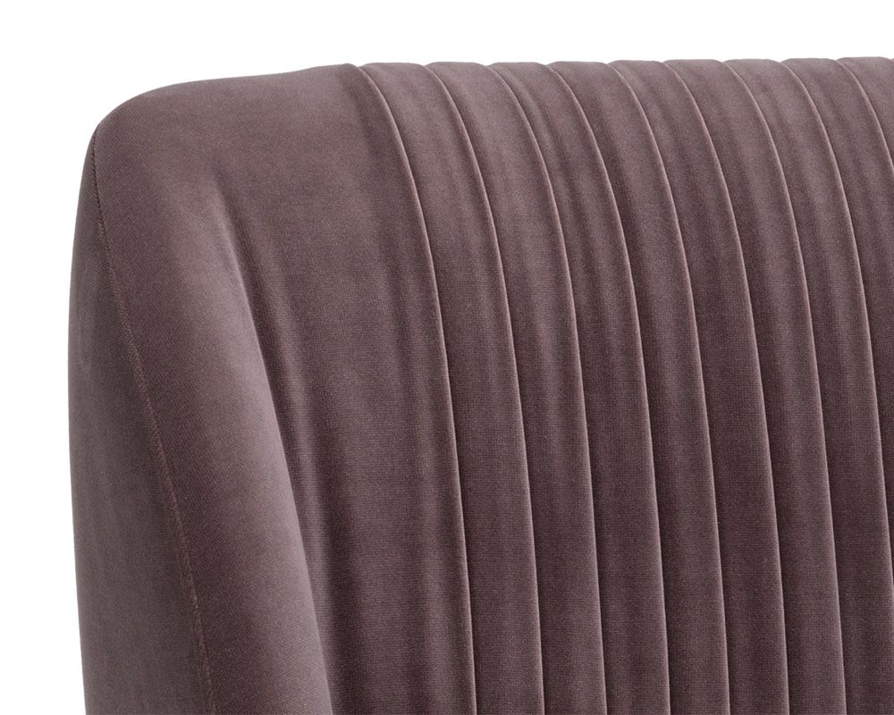 Sunpan Nevin Dining Chair - Blush Purple/Merlot/Polo Club Muslin/Shadow Grey - Set of Two