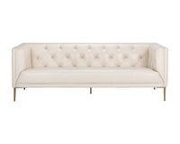 Sunpan Westin Sofa - Vintage Black Night/Caramel/Peacock/Steel Gray/Vanilla Leather