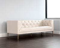 Sunpan Westin Sofa - Vintage Black Night/Caramel/Peacock/Steel Gray/Vanilla Leather
